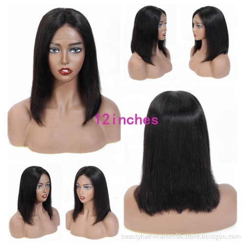 Pre Plucked Natural Hairline HD Lace Cuticle Aligned Brazilian Human Hair HD Lace Wig For Black Woman